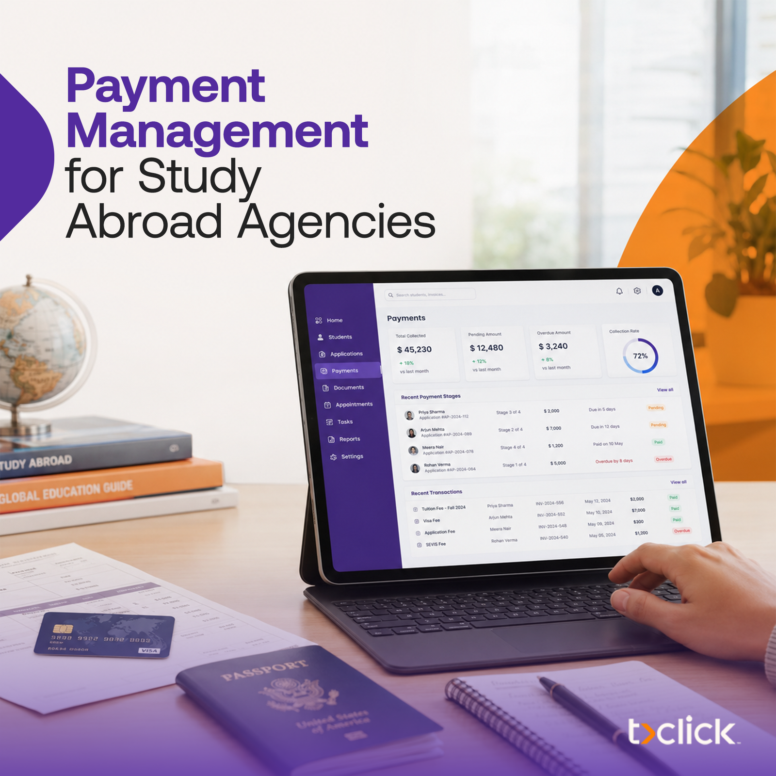 Payment Management for Study Abroad Agencies: Features & Benefits